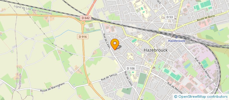 localisation de l'entreprise MONSIEUR CEDRIC MEAUX à HAZEBROUCK