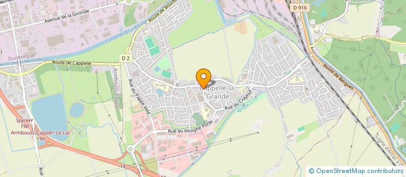 localisation de l'entreprise MONSIEUR CEDRIC MEENEBOO  CAPPELLE-LA-GRANDE