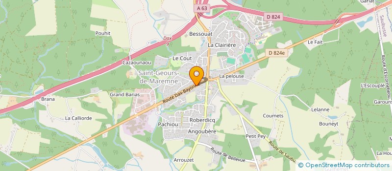 localisation de l'entreprise MONSIEUR CEDRIC MEINERO à SAINT-GEOURS-DE-MAREMNE