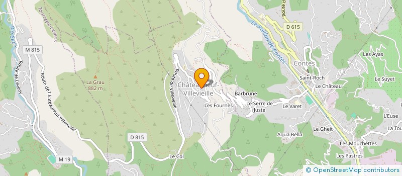 localisation de l'entreprise MONSIEUR CEDRIC MELLINE  CHATEAUNEUF-VILLEVIEILLE