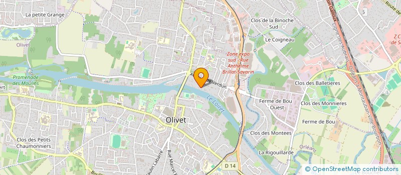 localisation de l'entreprise MONSIEUR CEDRIC MENARD  OLIVET
