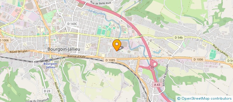 localisation de l'entreprise MONSIEUR CEDRIC MENISSIER  BOURGOIN-JALLIEU