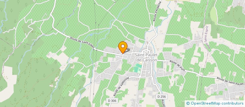 localisation de l'entreprise MONSIEUR CEDRIC MERCADIER  SAINT-PAULET-DE-CAISSON