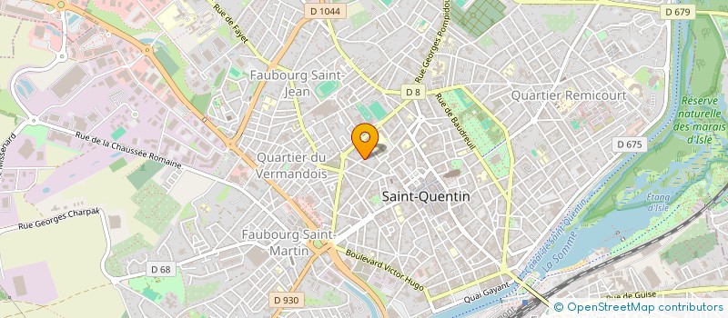 localisation de l'entreprise MONSIEUR CEDRIC MERCIER  SAINT-QUENTIN