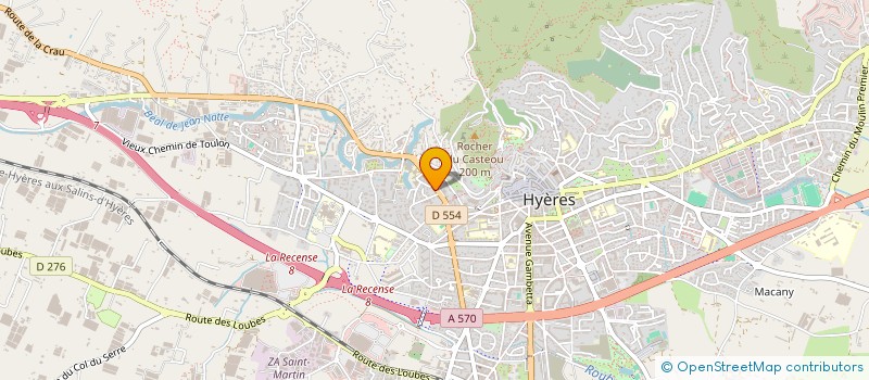 localisation de l'entreprise MONSIEUR CEDRIC MERCIER à HYERES