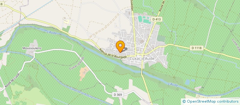 localisation de l'entreprise MONSIEUR CEDRIC MERLIN  CUXAC-D'AUDE