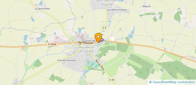 localisation de l'entreprise MONSIEUR CEDRIC MERVEILLE  MOUILLERON-SAINT-GERMAIN