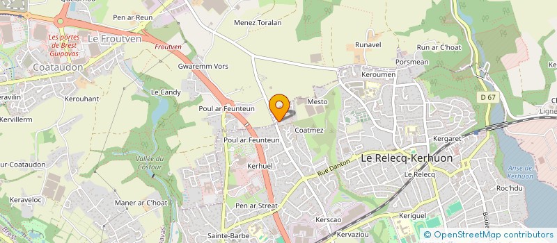 localisation de l'entreprise MONSIEUR CEDRIC MESPLEDE  LE RELECQ-KERHUON