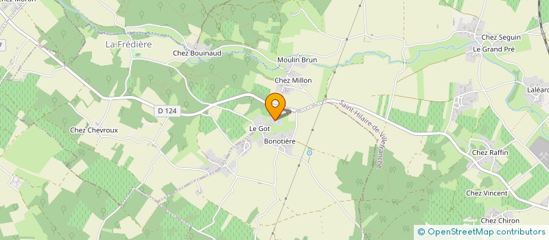 localisation de l'entreprise MONSIEUR CEDRIC METAIS  SAINT-HILAIRE-DE-VILLEFRANCHE