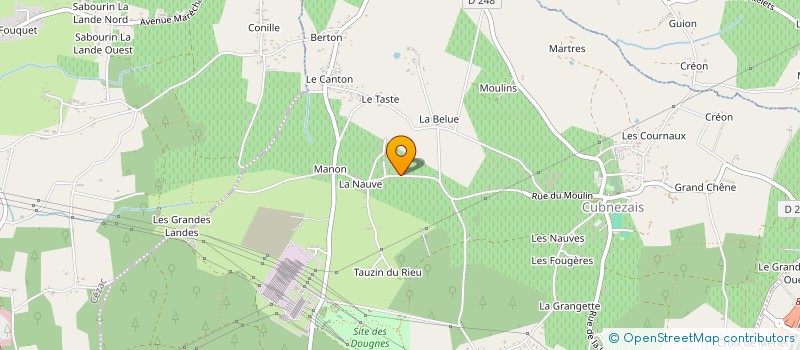 localisation de l'entreprise MONSIEUR CEDRIC MICHEAU  CUBNEZAIS