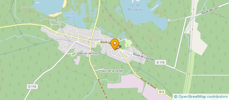 localisation de l'entreprise MONSIEUR CEDRIC MICHEL  HOSTENS