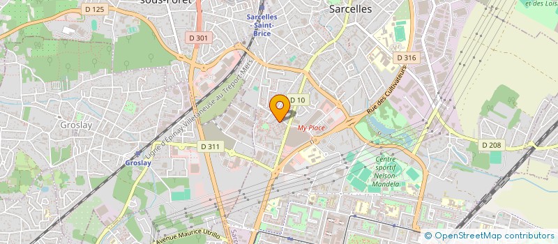 localisation de l'entreprise MONSIEUR CEDRIC MICHELET  SARCELLES