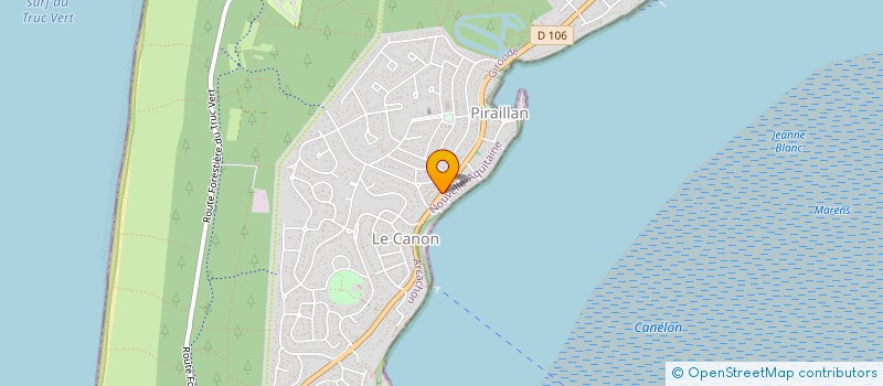 localisation de l'entreprise MONSIEUR CEDRIC MIGEON à LEGE-CAP-FERRET