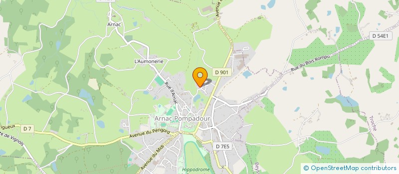 localisation de l'entreprise MONSIEUR CEDRIC MIGLIACCIO  ARNAC-POMPADOUR