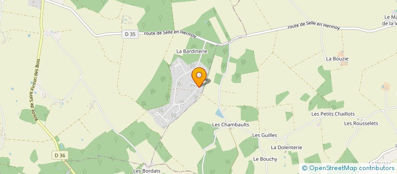 localisation de l'entreprise MONSIEUR CEDRIC MILLARD à LA SELLE-EN-HERMOY