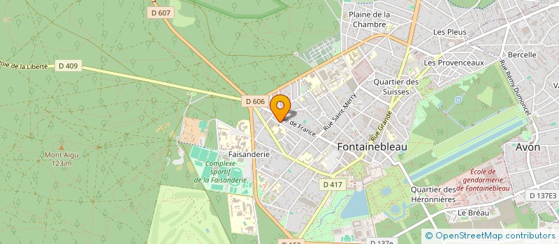 localisation de l'entreprise MONSIEUR CEDRIC MION  FONTAINEBLEAU