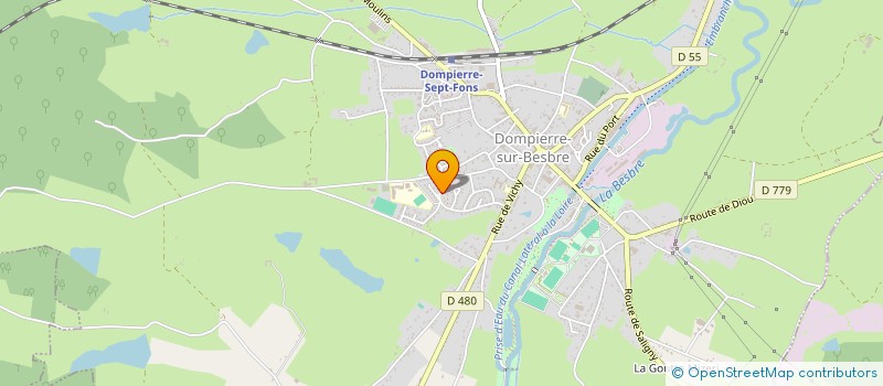 localisation de l'entreprise MONSIEUR CEDRIC MONMINOUX  DOMPIERRE-SUR-BESBRE