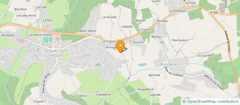 localisation de l'entreprise MONSIEUR CEDRIC MONNEREAU  CREON