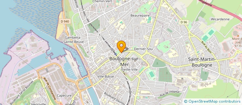 localisation de l'entreprise MONSIEUR CEDRIC MONROY à BOULOGNE-SUR-MER