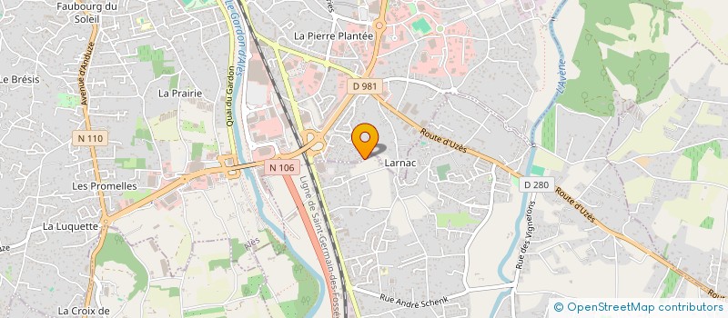 localisation de l'entreprise MONSIEUR CEDRIC MORAND à ALES