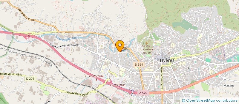 localisation de l'entreprise MONSIEUR CEDRIC MORANTON à HYERES