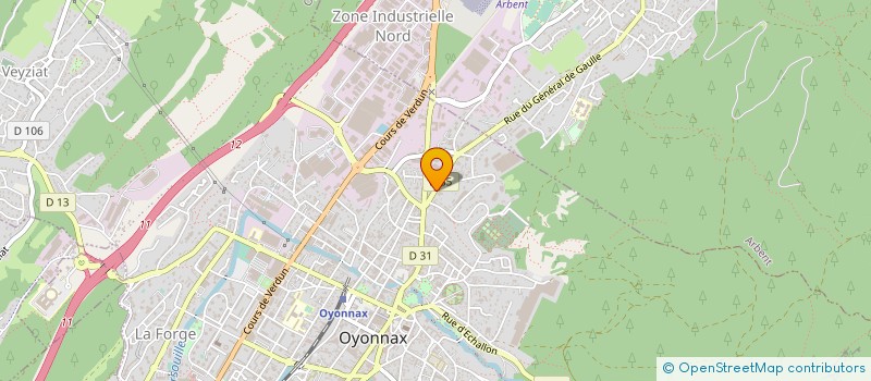 localisation de l'entreprise MONSIEUR CEDRIC MORCEAU à OYONNAX