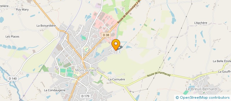 localisation de l'entreprise MONSIEUR CEDRIC MOREAU  MONCOUTANT-SUR-SEVRE