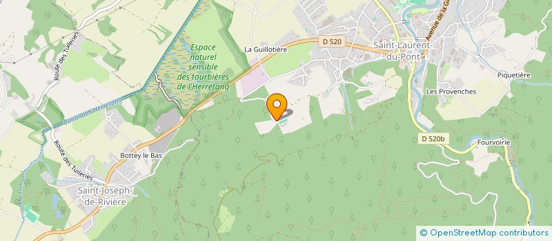 localisation de l'entreprise MONSIEUR CEDRIC MOREL  SAINT-LAURENT-DU-PONT