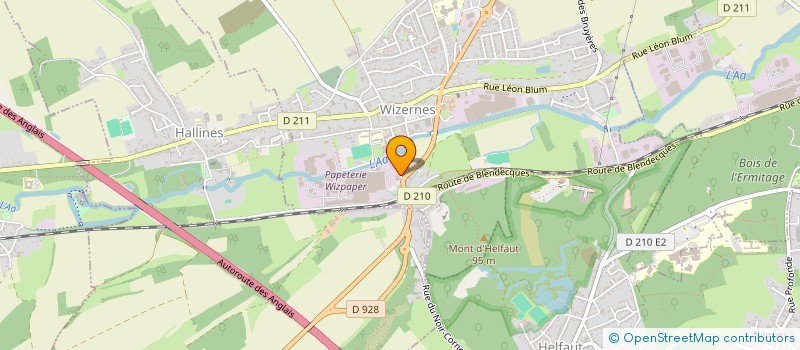 localisation de l'entreprise MONSIEUR CEDRIC MORENVAL  WIZERNES