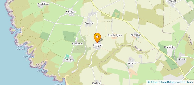 localisation de l'entreprise MONSIEUR CEDRIC MORHEDEC  SAUZON