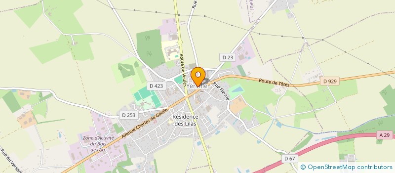 localisation de l'entreprise MONSIEUR CEDRIC MORLET  YERVILLE