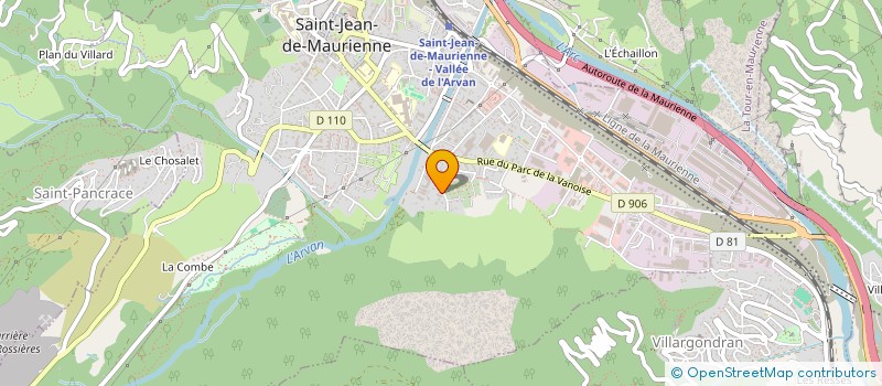 localisation de l'entreprise MONSIEUR CEDRIC MOTTARD à SAINT-JEAN-DE-MAURIENNE