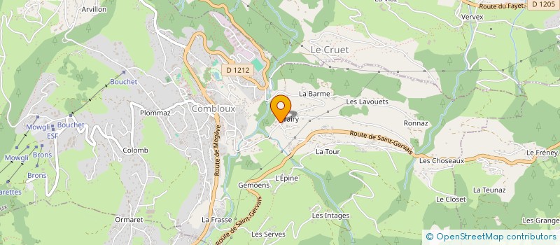 localisation de l'entreprise MONSIEUR CEDRIC MUFFAT-MERIDOL  COMBLOUX