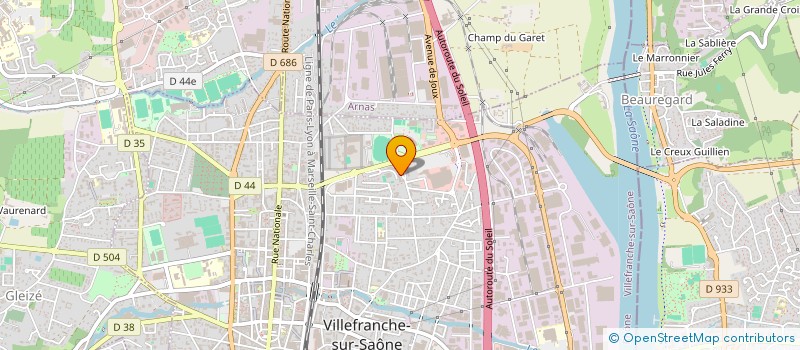 localisation de l'entreprise MONSIEUR CEDRIC MUKEBA-NKOLE à VILLEFRANCHE-SUR-SAONE