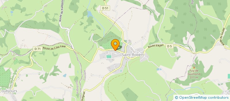 localisation de l'entreprise MONSIEUR CEDRIC MULLER  SAINT-ROBERT