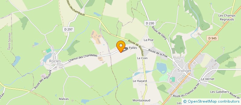 localisation de l'entreprise MONSIEUR CEDRIC NAGARD  TRONGET