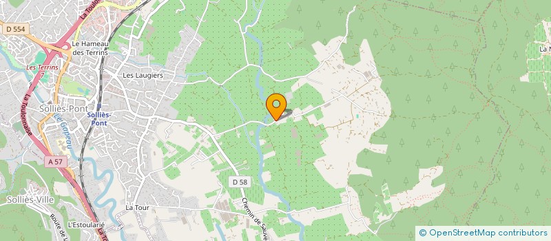 localisation de l'entreprise MONSIEUR CEDRIC NEGRE  SOLLIES-PONT