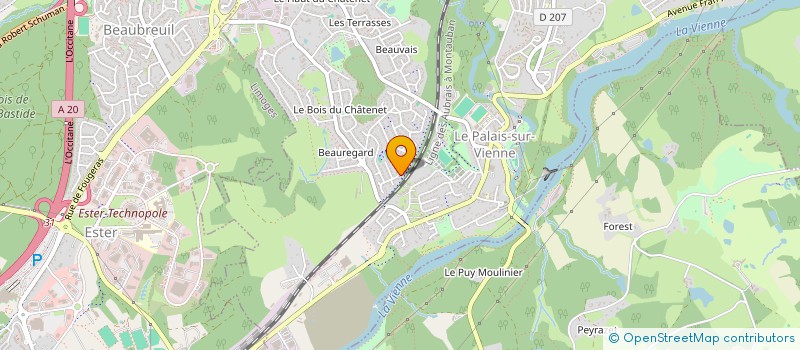 localisation de l'entreprise MONSIEUR CEDRIC NOEL  LE PALAIS-SUR-VIENNE