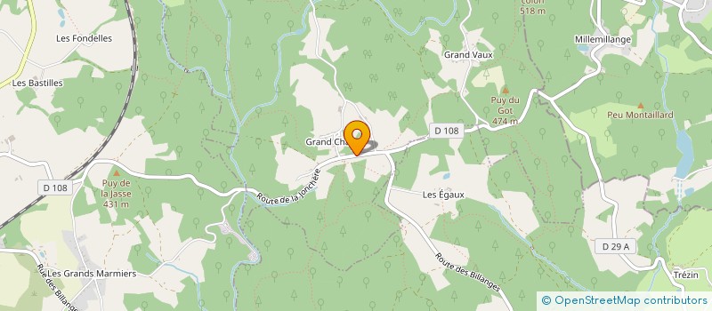 localisation de l'entreprise MONSIEUR CEDRIC NOIZAT à JABREILLES-LES-BORDES