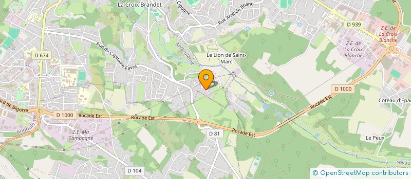 localisation de l'entreprise MONSIEUR CEDRIC NORBELAT à ANGOULEME