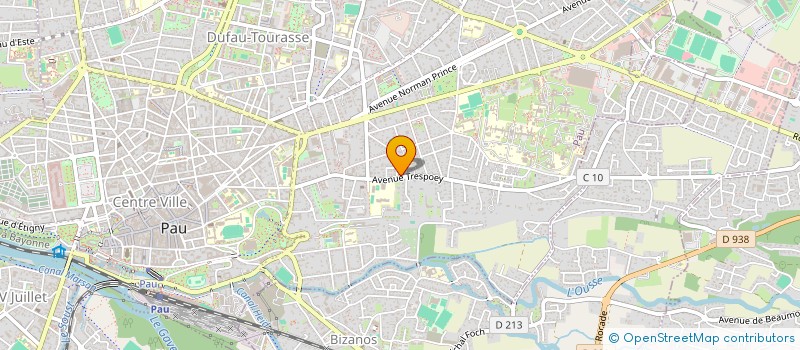localisation de l'entreprise MONSIEUR CEDRIC NOUGARO à PAU