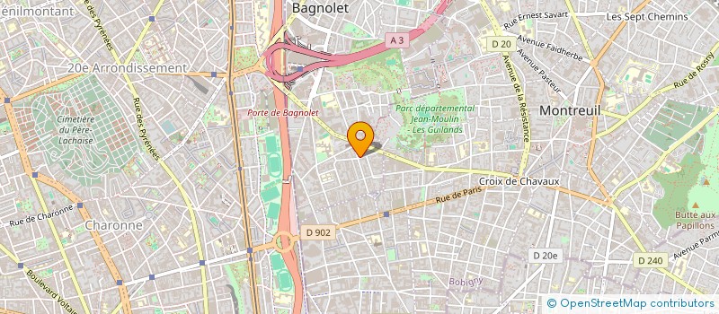 localisation de l'entreprise MONSIEUR CEDRIC OESTREICHER à BAGNOLET