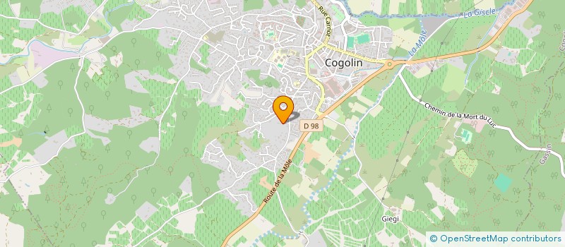 localisation de l'entreprise MONSIEUR CEDRIC OLIVIER à COGOLIN