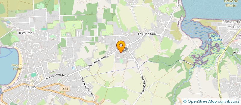 localisation de l'entreprise MONSIEUR CEDRIC OPPIN à ERQUY