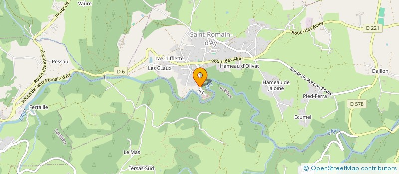 localisation de l'entreprise MONSIEUR CEDRIC OSSART  SAINT-ROMAIN-D'AY