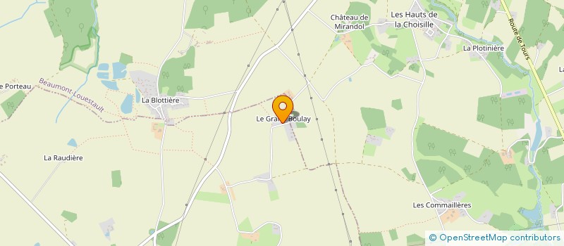 localisation de l'entreprise MONSIEUR CEDRIC PAILE  ROUZIERS-DE-TOURAINE