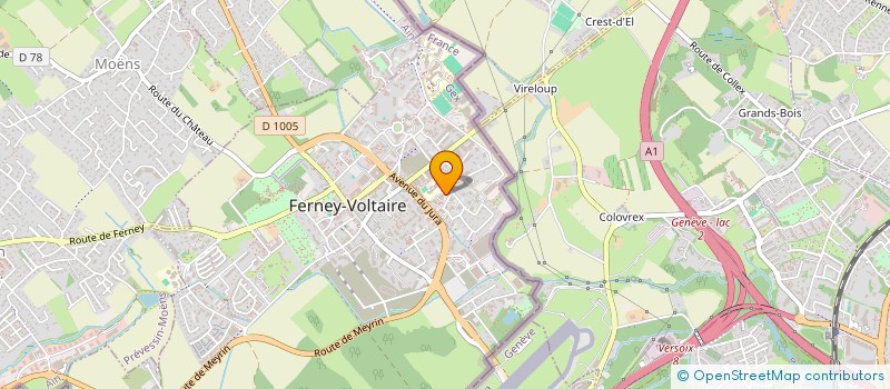 localisation de l'entreprise MONSIEUR CEDRIC PAJE à FERNEY-VOLTAIRE