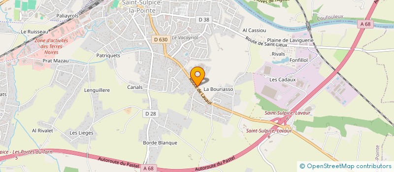 localisation de l'entreprise MONSIEUR CEDRIC PALLUEL à SAINT-SULPICE-LA-POINTE