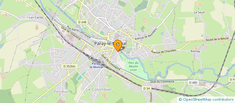 localisation de l'entreprise MONSIEUR CEDRIC PAPILLON à PARAY-LE-MONIAL