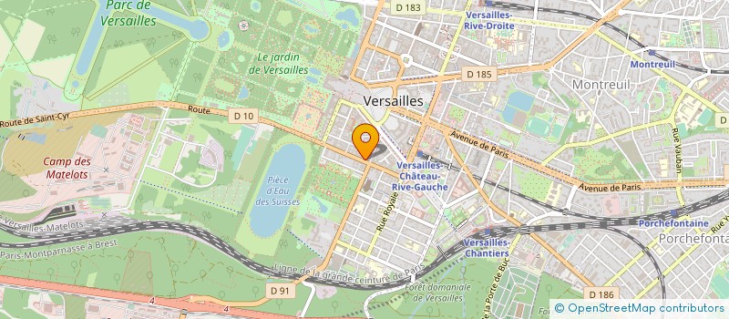 localisation de l'entreprise MONSIEUR CEDRIC PAQUET à VERSAILLES